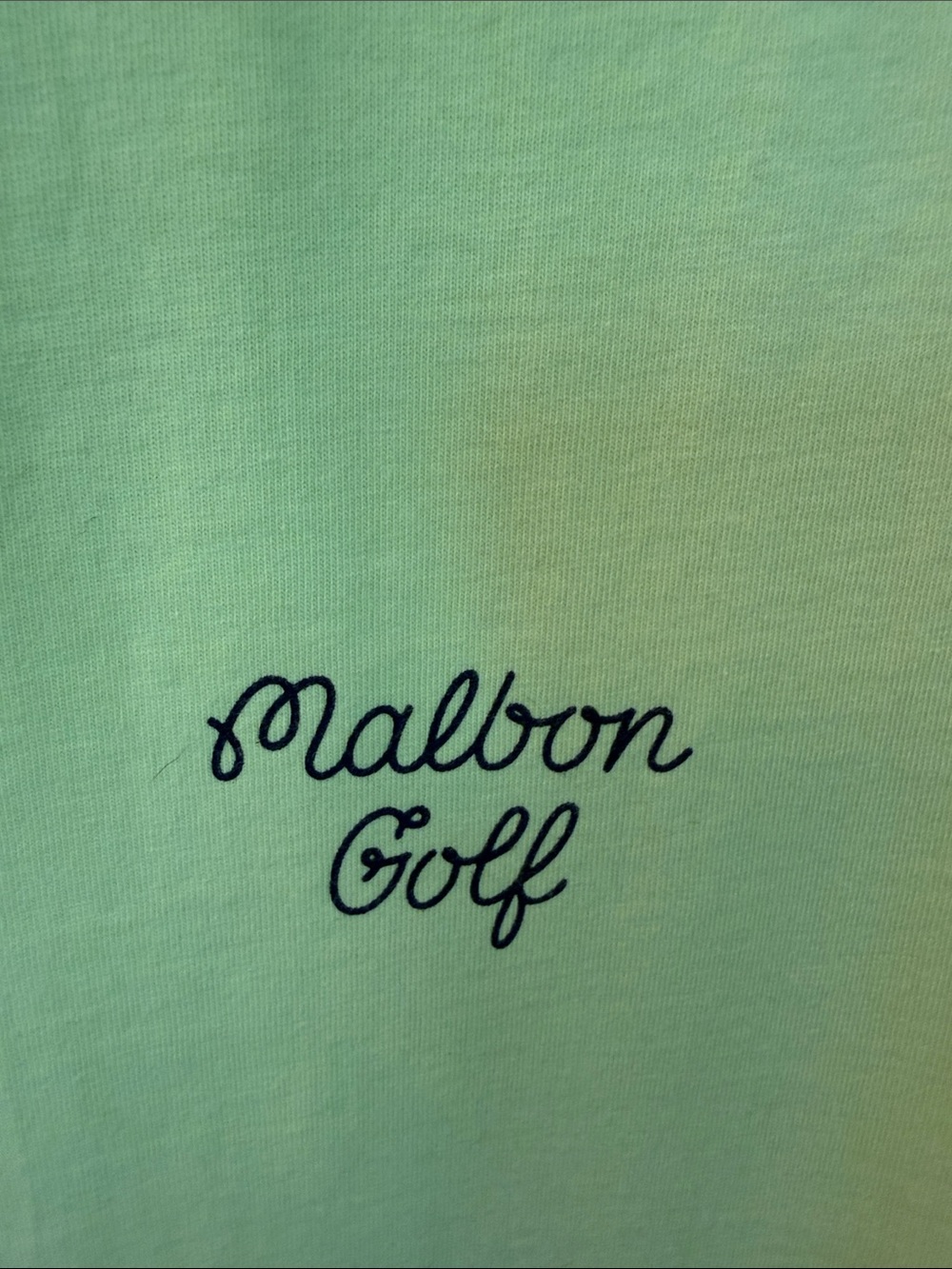 Malbon Golf Men's Neon Yellow Crew Neck T-Shirt - Picture 3 of 4